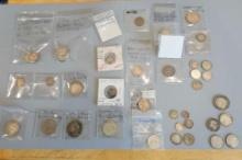 FOREIGN AND DOMESTIC SILVER COINS