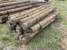 7in by 8ft Treated Wooden Fence Post