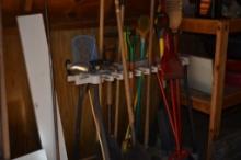Quantity of Long Handled Tools and Holder