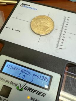 2x 1922 Silver Peace Dollars 90% Silver Coins 1.88 Oz