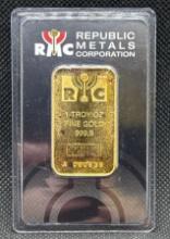 RMC 1 Troy Oz 9999 Fine Gold Bullion Bar