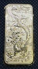 1 Gram 24kt Gold Dragon Bullion Bar