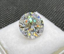 GRA Brilliant Round Cut Moissanite Diamond Gemstone 4.50ct