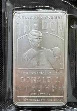 10 Troy Oz 999 Fine Silver Donald Trump World Heavyweight The Don Bullion Bar