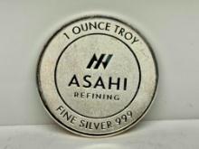 Nice Asahi Silver 999 round 1 Troy ounce
