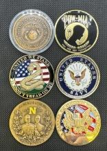 6x United States Military Medals Navy POW Marine Corps