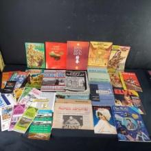 Lot misc. magazines pan flits brochures books postcards etc. Classics Illustrated