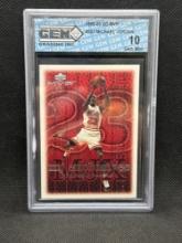 1999 Upper Deck Michael Jordan Gem Mint 10 Basketball Card