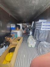Contents 25ft x 8ft container of lot 113 Uline products whirlpool freezer large rolls netting