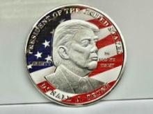 Donald Trump Eagle Coin Make America GREAT Again 45th President Flag