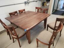 Square Dining Table with 8 chairs