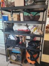 Boltless Shelving Rack with Industrial Generator PQ-6000H and Tools