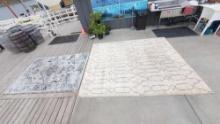 2 Large area rugs 8ft x 10ft/63in x 93in