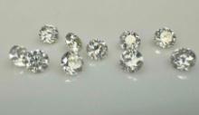 10 Brilliant Round Cut diamonds 1.0+ct