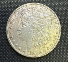 1896 Morgan Silver Dollar 90% Silver Coin 26.77 Grams