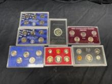 7 Coin Proof Sets Coin Sets Dollars Quarters Halfs