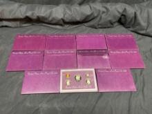 11 Coin Proof Sets United States Mint 1990-1992