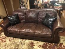 Leather Couch - brown
