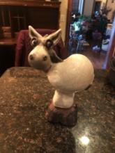 Cute Donkey Porcelain Figurine