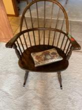 Early American style rocker and small pillow