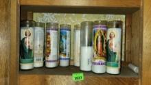 assorted candles.