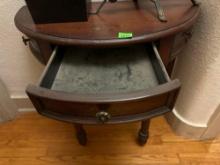 Vintage wall end table with one drawer