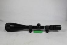 One Simmons 6-18x50 AO duplex rifle scope. used with rail mount rings.