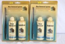 4-4oz bottles blue remover and stabilizer, new