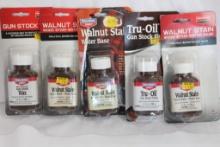 5 packages Birchwood Casey gun stain and oil, new