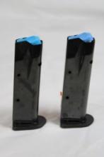 Two Walther P99, 40 S&W 10 round magazines. In bags.