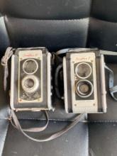 Two Kodak Duaflex Mid Century Cameras