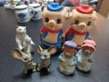 Set of 8 Animal Themed Salt and Pepper Shakers