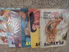 1974 Playboy Lot - 6 issues