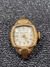 Vintage Bulova Watch With Misc. Jewelry & Box