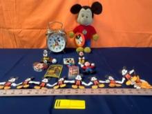Mickey Mouse Plush, Alarm Clock & Figurines