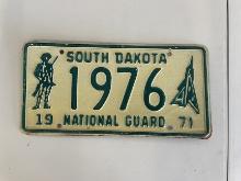 South Dakota National Guard License Plate