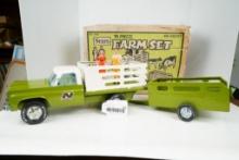 1970's Ny Lint Green Farm Set, W/original box