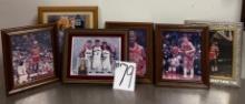 LOT OF 6PC BASKETBALL PRINTS AND PHOTOS