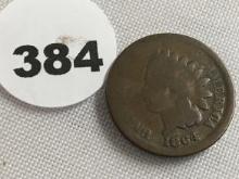 1864 Indian Head cent, G