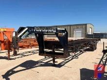 2008 PARK 32'X 7'T/A GOOSENECK PIPE TRAILER