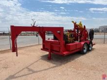 SHOPBUILT T/A GOOSENECK POWER SWIVEL TRAILER