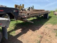 (1860 FT) 60 JOINTS 4"OD DRILL PIPE ON 32' S/A GOOSENECK TRAILER