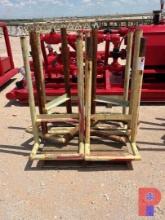 (4) PALLETS OF PIPE RACKS