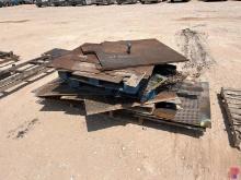 LOT OF ASSORTED STEEL & EXPANDED METAL