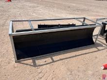 UNUSED GREATBEAR 86"W HYDRAULIC PUSH BLADE FOR SKID STEER