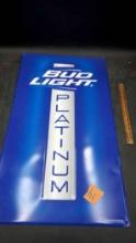 Bud Light Platinum Metal Sign