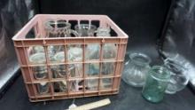 Plastic Crate, Jars, Bowls, Vases, Pitchers