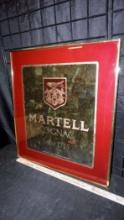 Framed "Martell Cognac Since 1715" Mirror