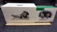 Dept. 56 "Bringing Home The Baby" & "Central Park Carriage"