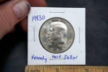 1983 D Kennedy Half Dollar